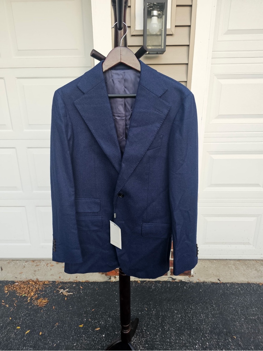 Suitsupply Havana 38R wide lapel navy blue blazer